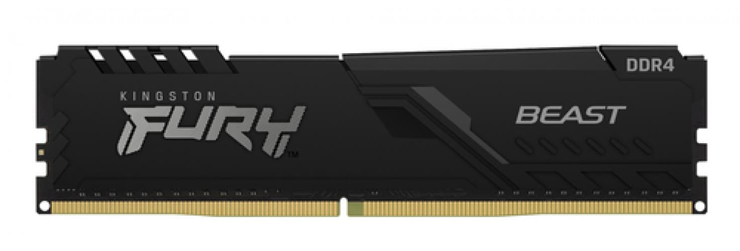 Memoria Ram DIMM Kingston FURY Beast 16GB DDR4, 3600MHz, Color Negro